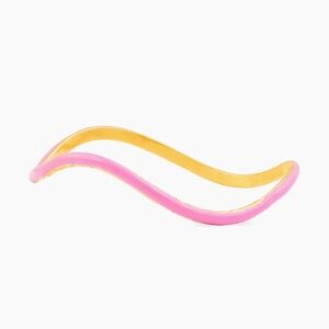 SYLVIA TOLEDANO Flow 22K Gold-Plated & Enamel Bracelet Pink